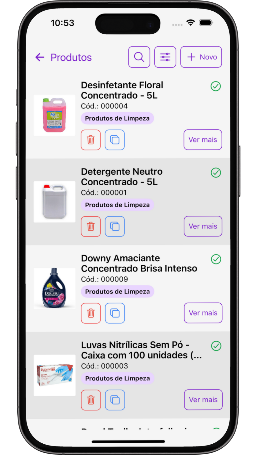 Configure seus produtos